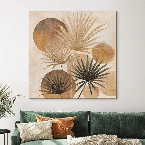 Tableaux Ensemble de feuilles ornées de cercles et de points