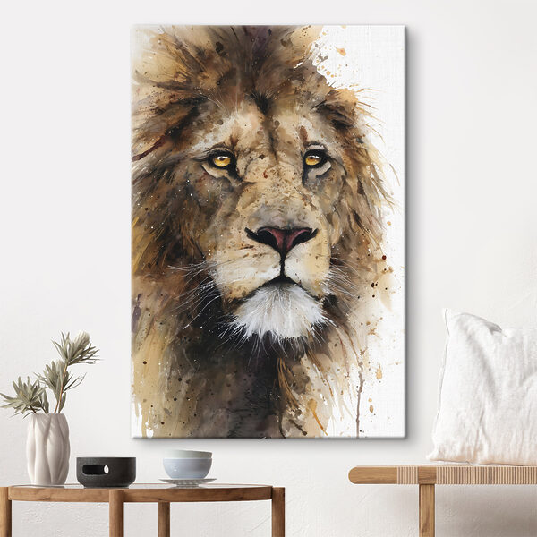 Tableaux Tableaux Lion majestueux au regard perçant (UGS : s48525)