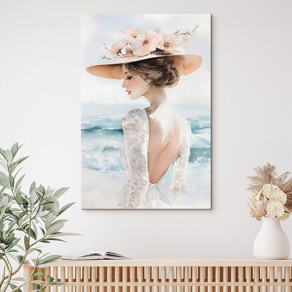 Tableaux Tableaux Femme portant un chapeau (UGS : s48547)