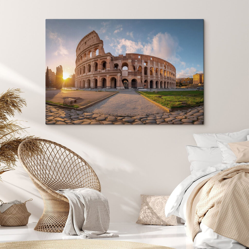 Large circular building with arches