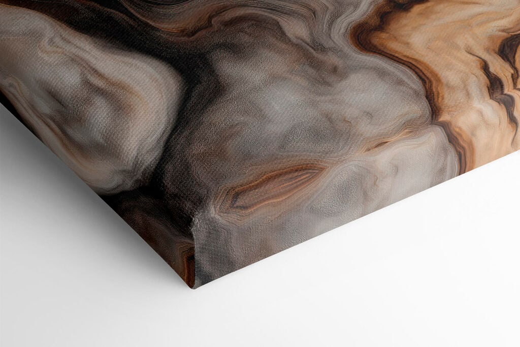 Flowing swirls of earthy tones