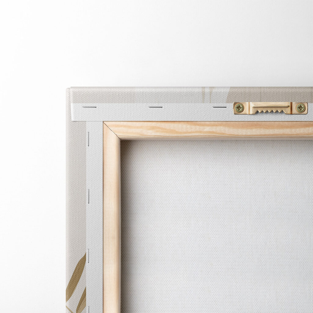 Soft foliage meets gentle abstract shapes