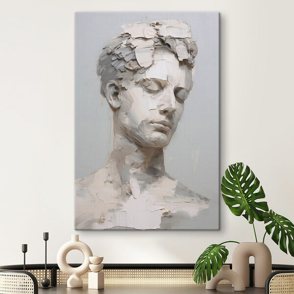 Tableaux Tableaux Sculpture représentant une tête d'homme (UGS : s48671)