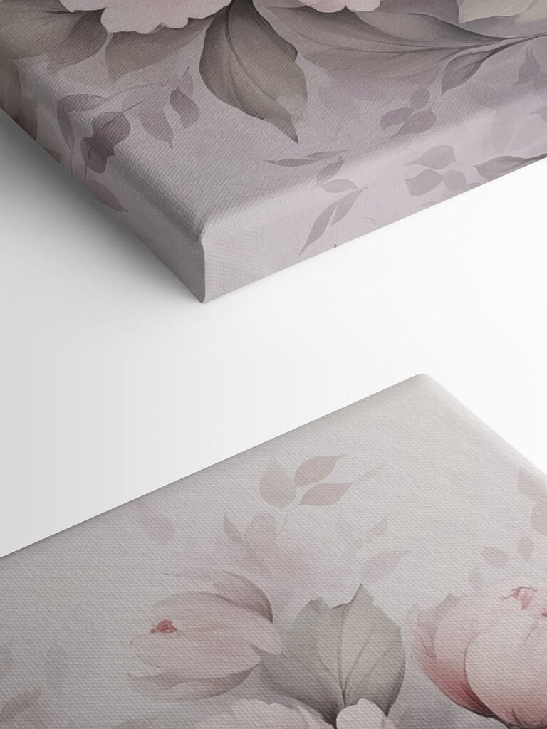 Painting of flowers on a white background