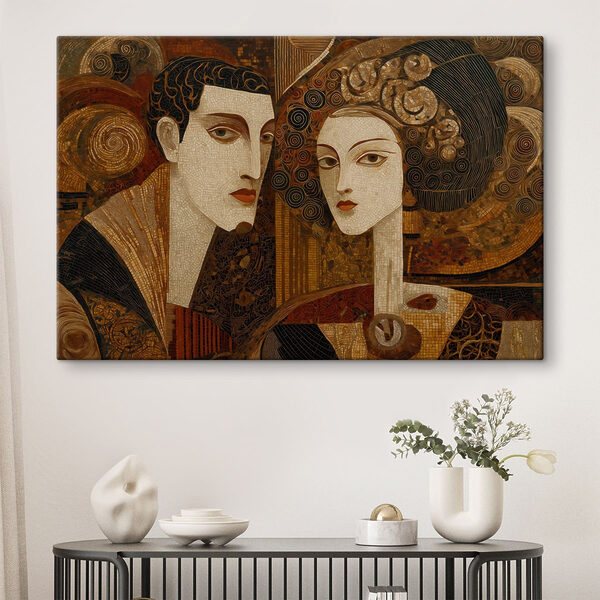 Tableaux Tableaux Tableau représentant un homme et une femme (UGS : s48933)