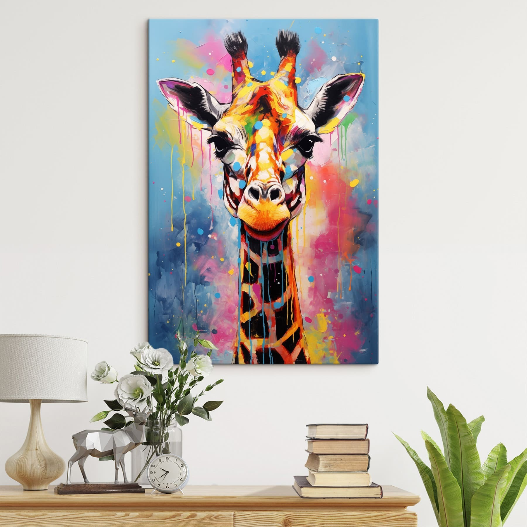 Painting of a giraffe