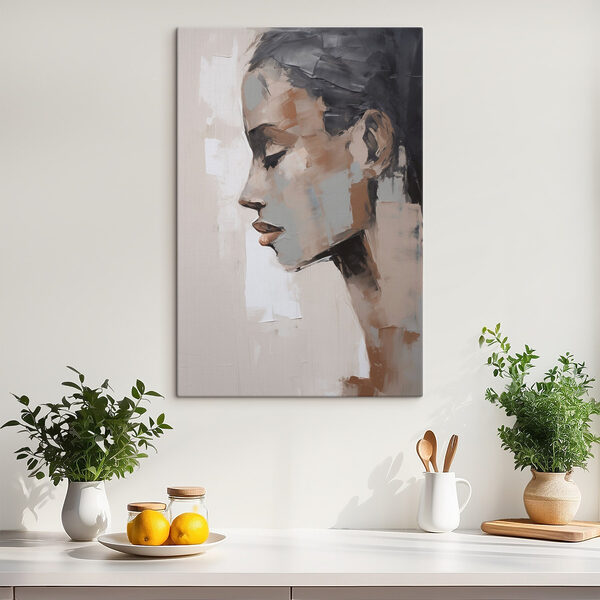 Tableaux Tableaux Peinture représentant le visage d'une femme (UGS : s48976)