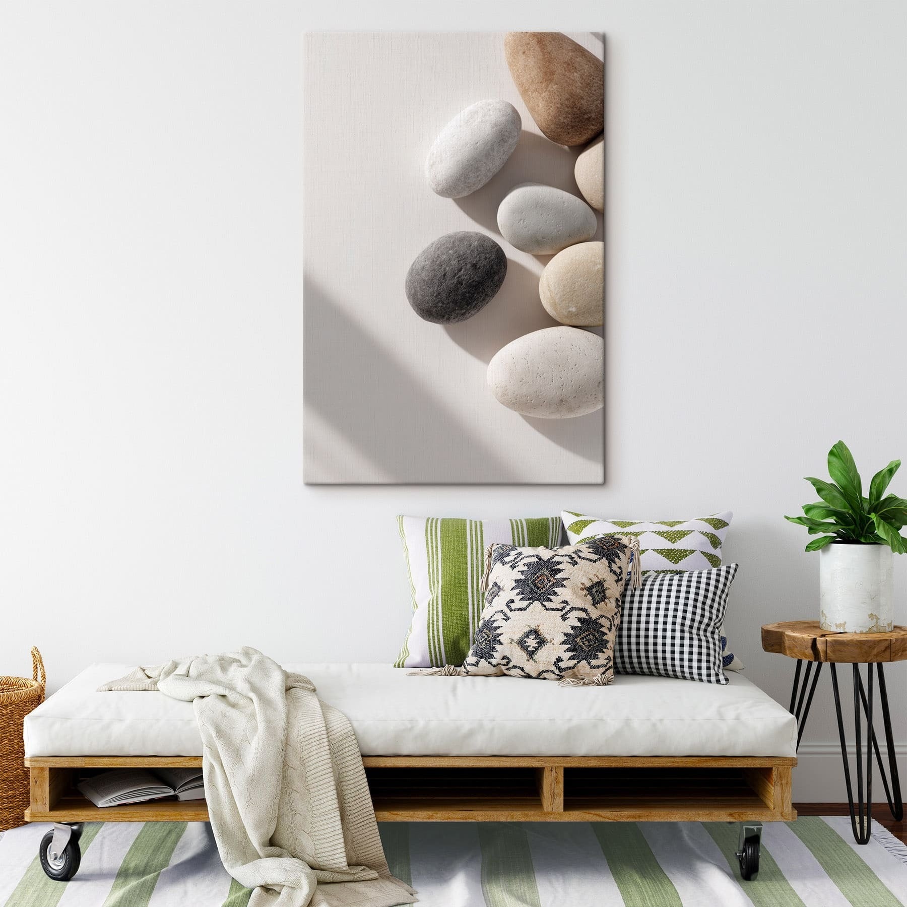 Group of oval shaped rocks