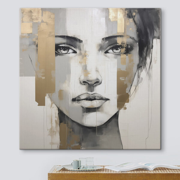 Tableaux Tableaux Peinture représentant le visage d'une femme (UGS : s49055)