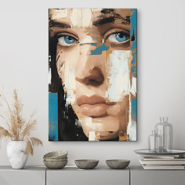 Tableaux Tableaux Peinture représentant le visage d'une femme (UGS : s49098)