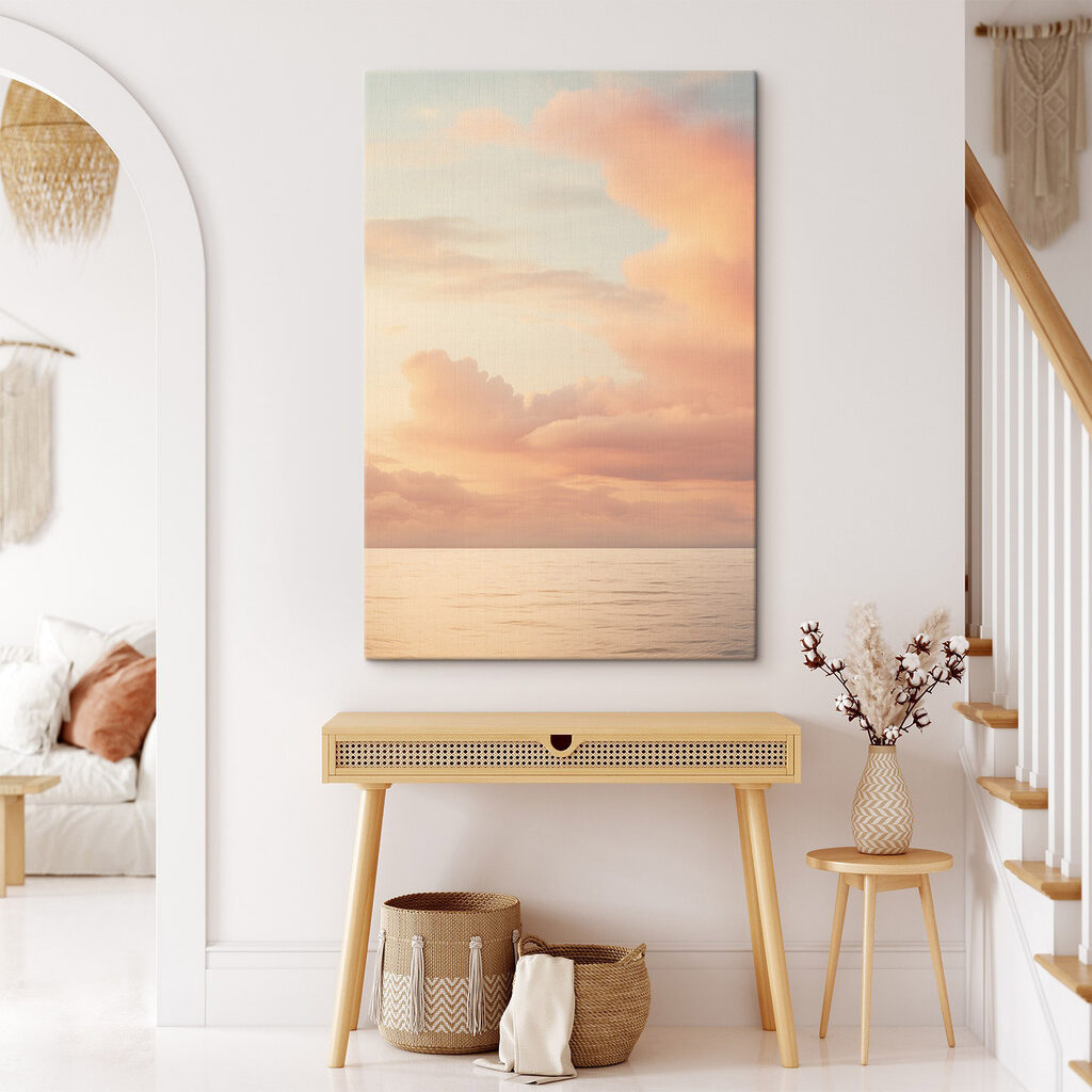 Body of water with clouds in the sky