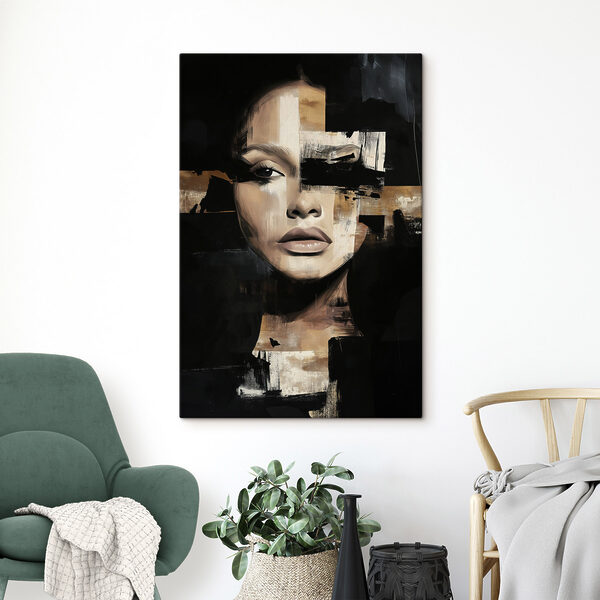 Tableaux Tableaux Peinture représentant le visage d'une femme (UGS : s49283)