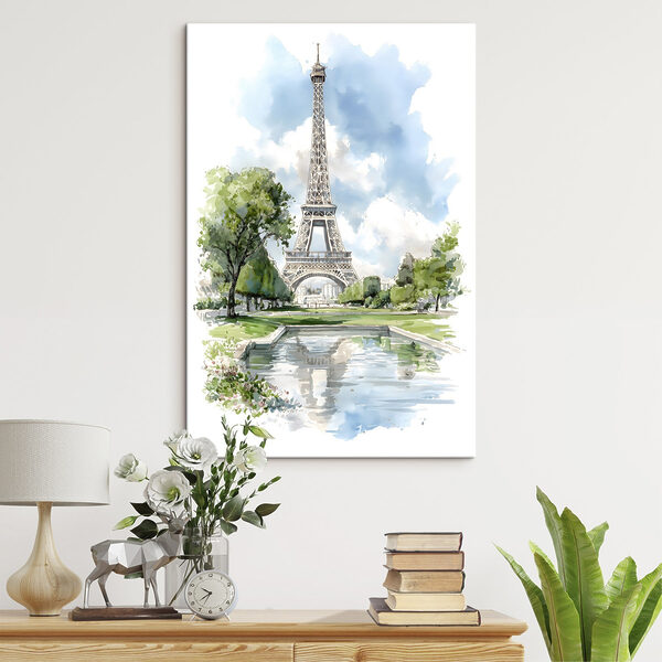 Tableaux Tableaux Aquarelle représentant une tour (UGS : s49424)