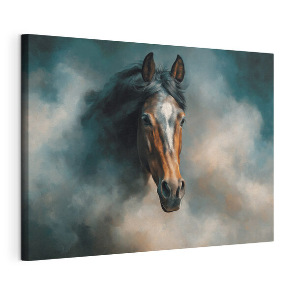 Horse with a black mane Horse with a black mane