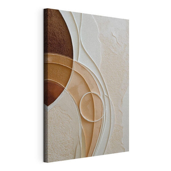 Fluid shapes in earthy tones