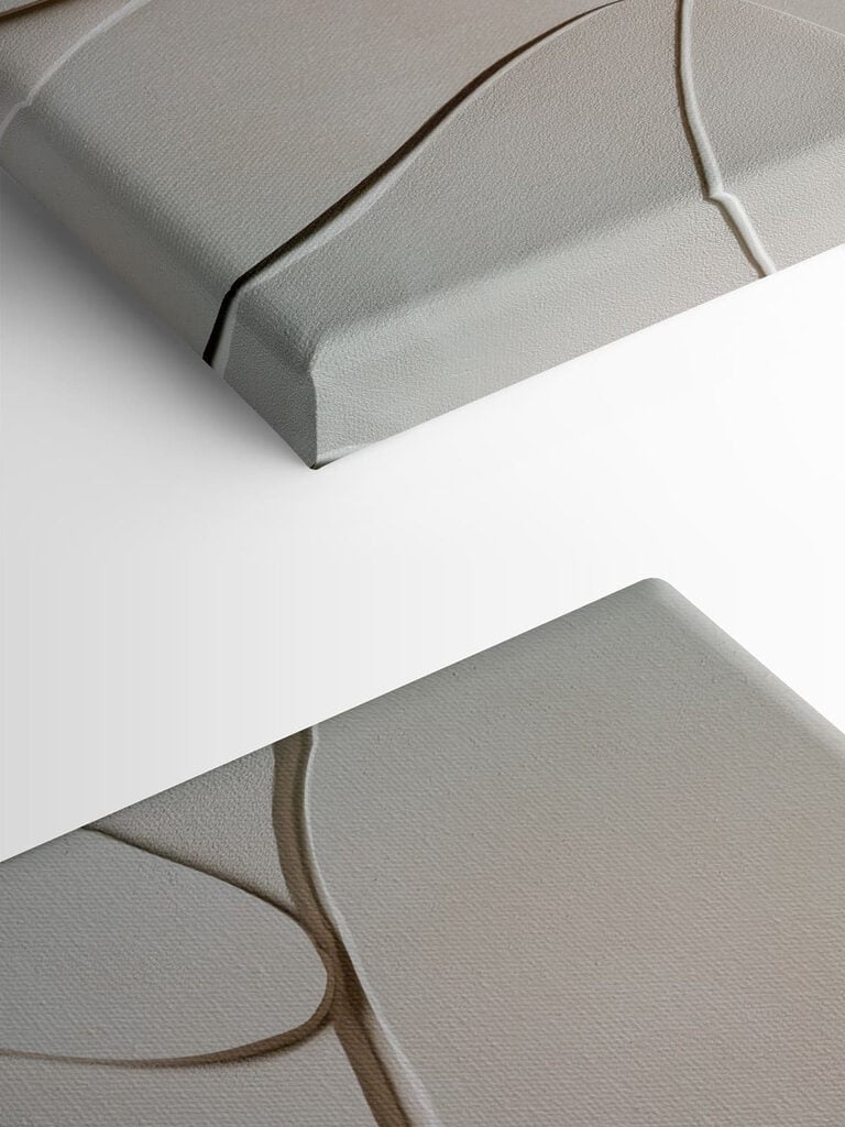 Flowing curves in soft tones