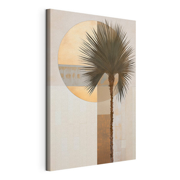Tableaux Tableaux Un palmier devant un rond-point (UGS : s49701)