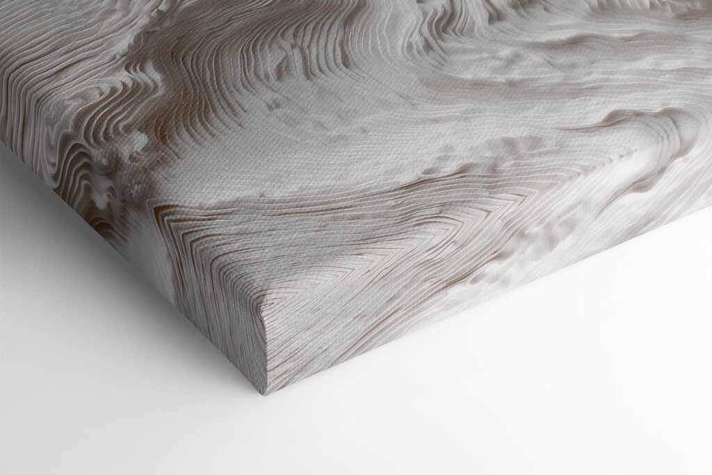 White surface with wavy lines White surface with wavy lines