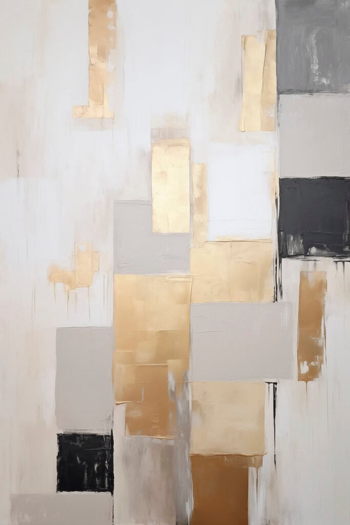 Painting of squares and rectangles