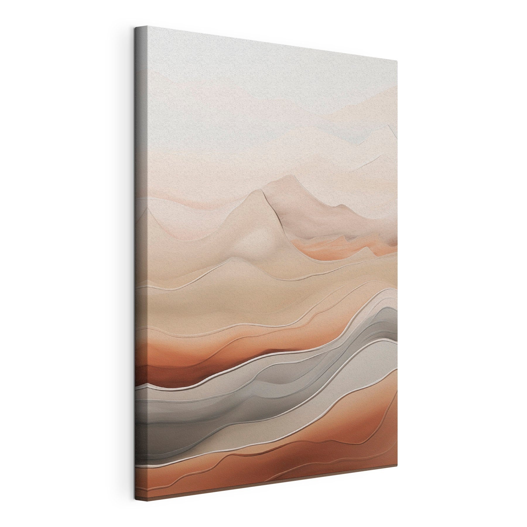 Serene waves of soft earth tones
