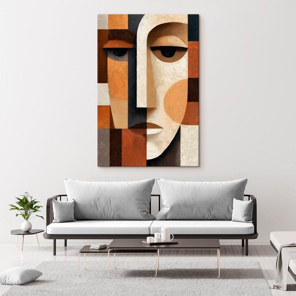 Face made out of a piece of fabric